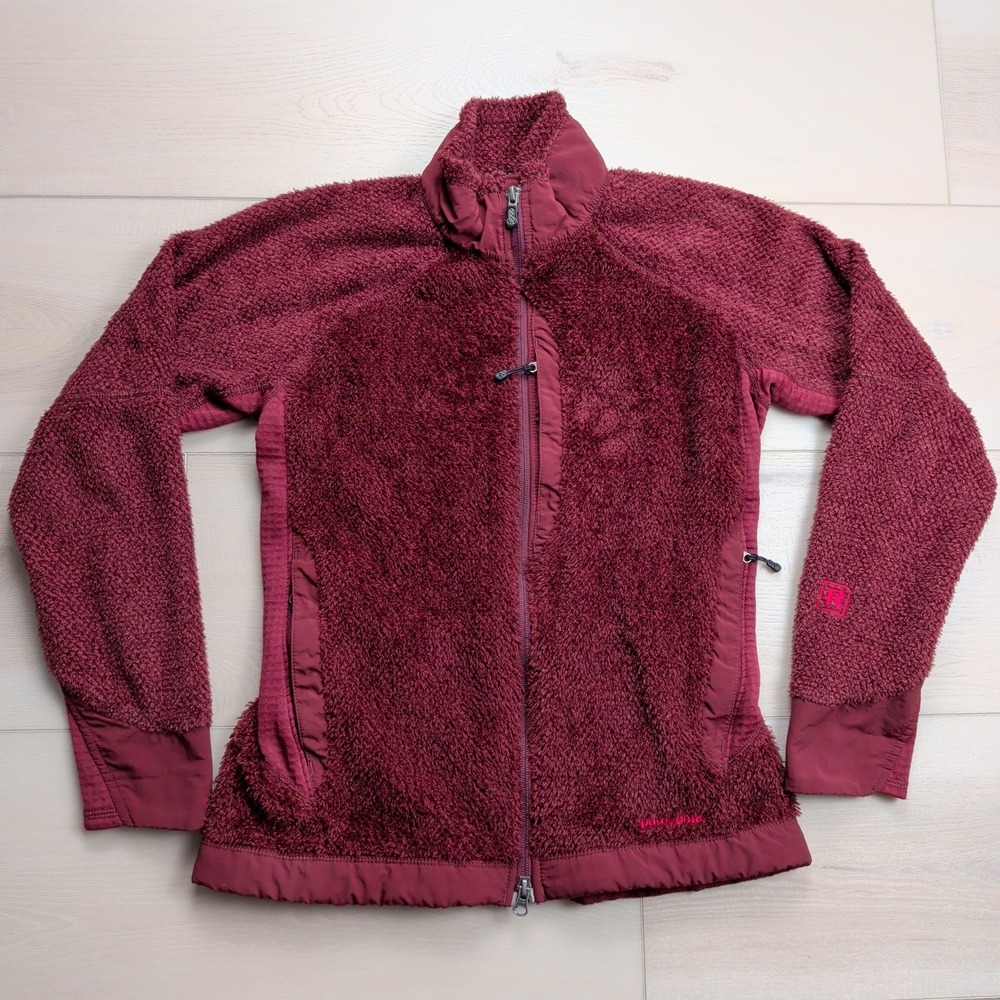 Patagonia R3 Regulator Jacket Womens M Red Burgundy Polartec‎ Full Zip Fleece